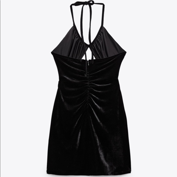 Velvet cutout mini dress - Picture 4 of 6